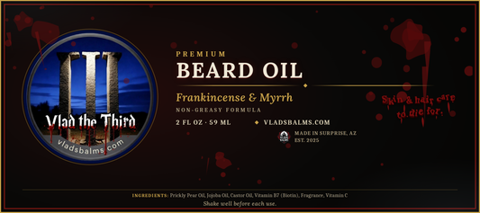 VLAD the III BEARD OIL ( Frankenscent and myrrh)